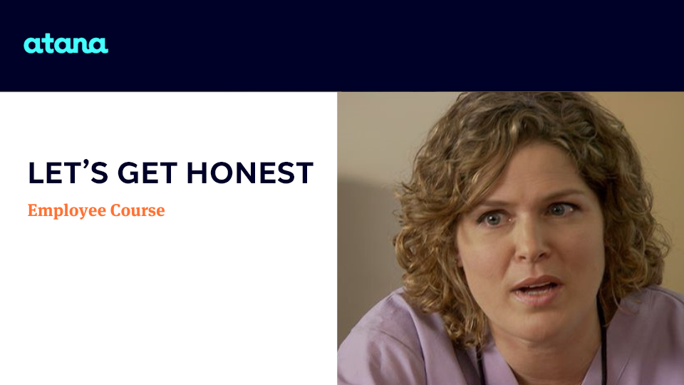 Poster image for the Let's Get Honest employee eLearning course  