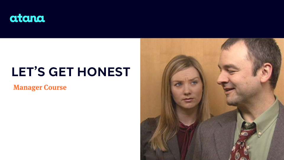 Poster image for the Let's Get Honest manager eLearning course